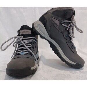 COLUMBIA BL3783-052 OMNI GRIP GRAY LEATHER WATERPROOF HIKING BOOT WOMEN'S 7.5